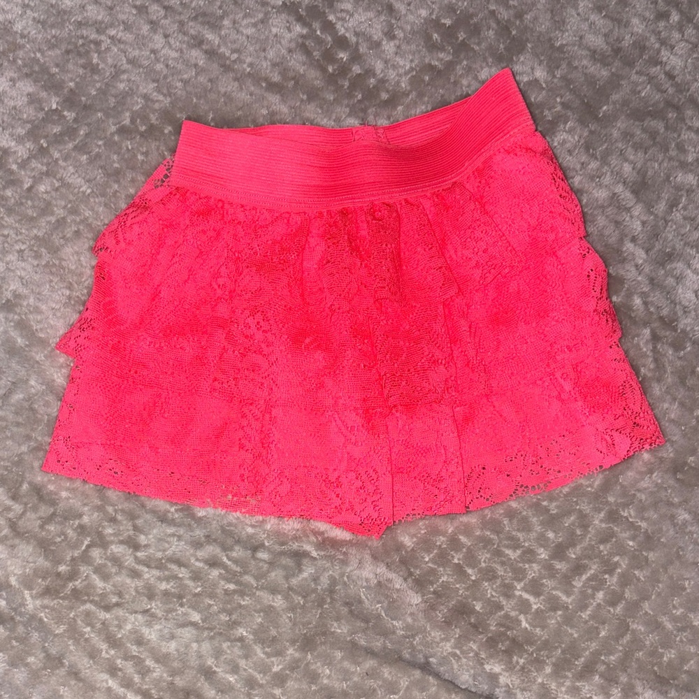 Bright Pink Lace Skirt